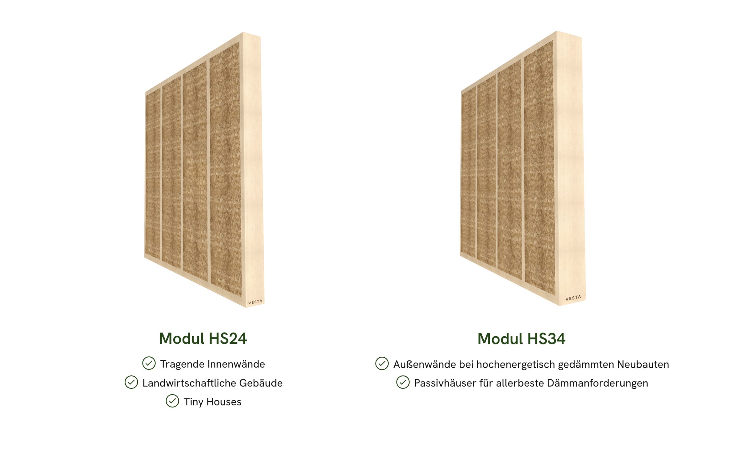 Die Strohmodule HS24 und HS34
